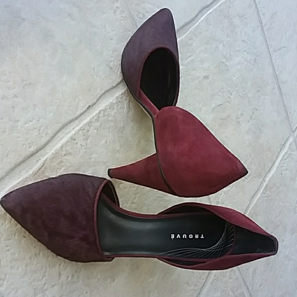 Trouve Suede and Mohair Pumps